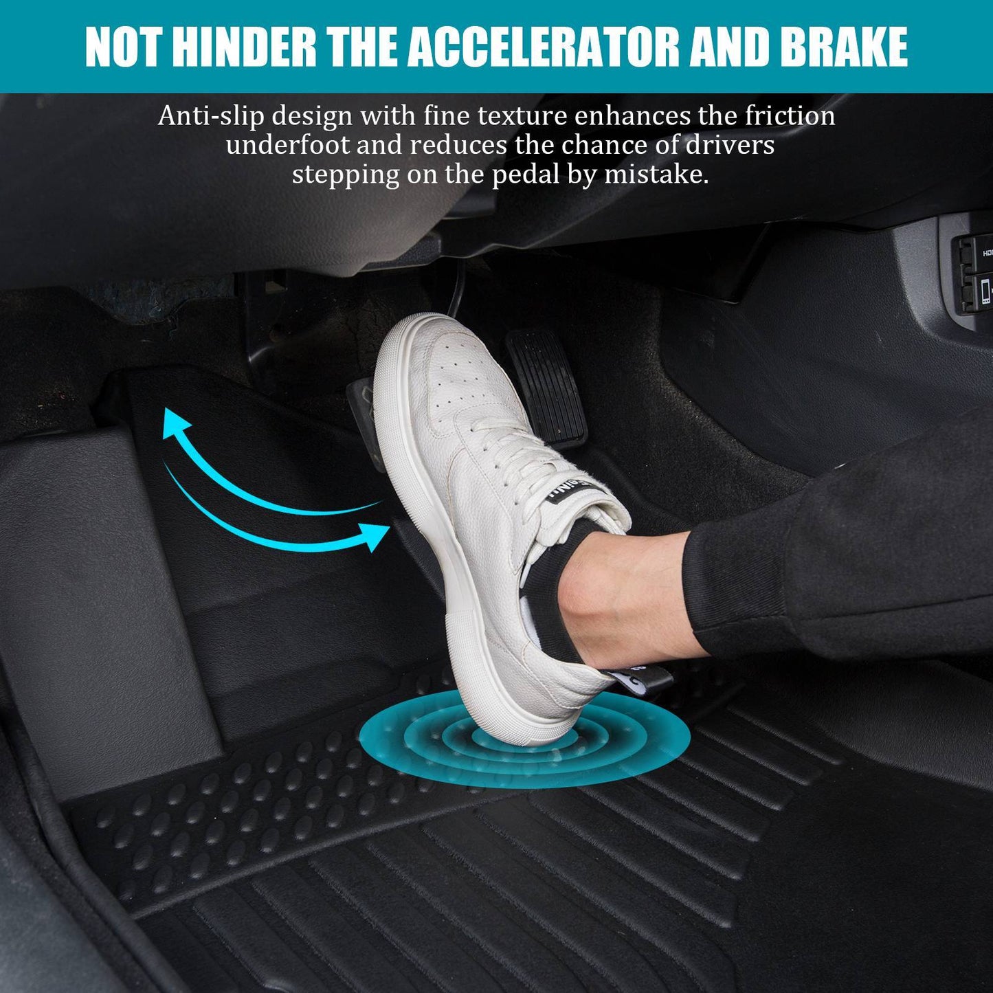 2022-2024 Acura MDX All Weather Car Floor Mats 3rd Row TPE Floor Liners For