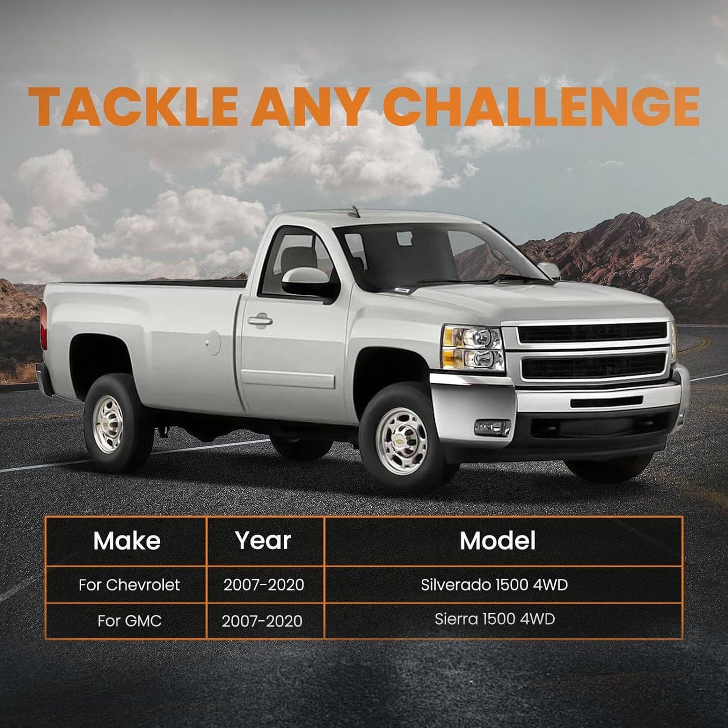 Leveling Kit W Diff Drop Spacers For Chevy Silverado/ GMC Sierra 1500 2007-2020