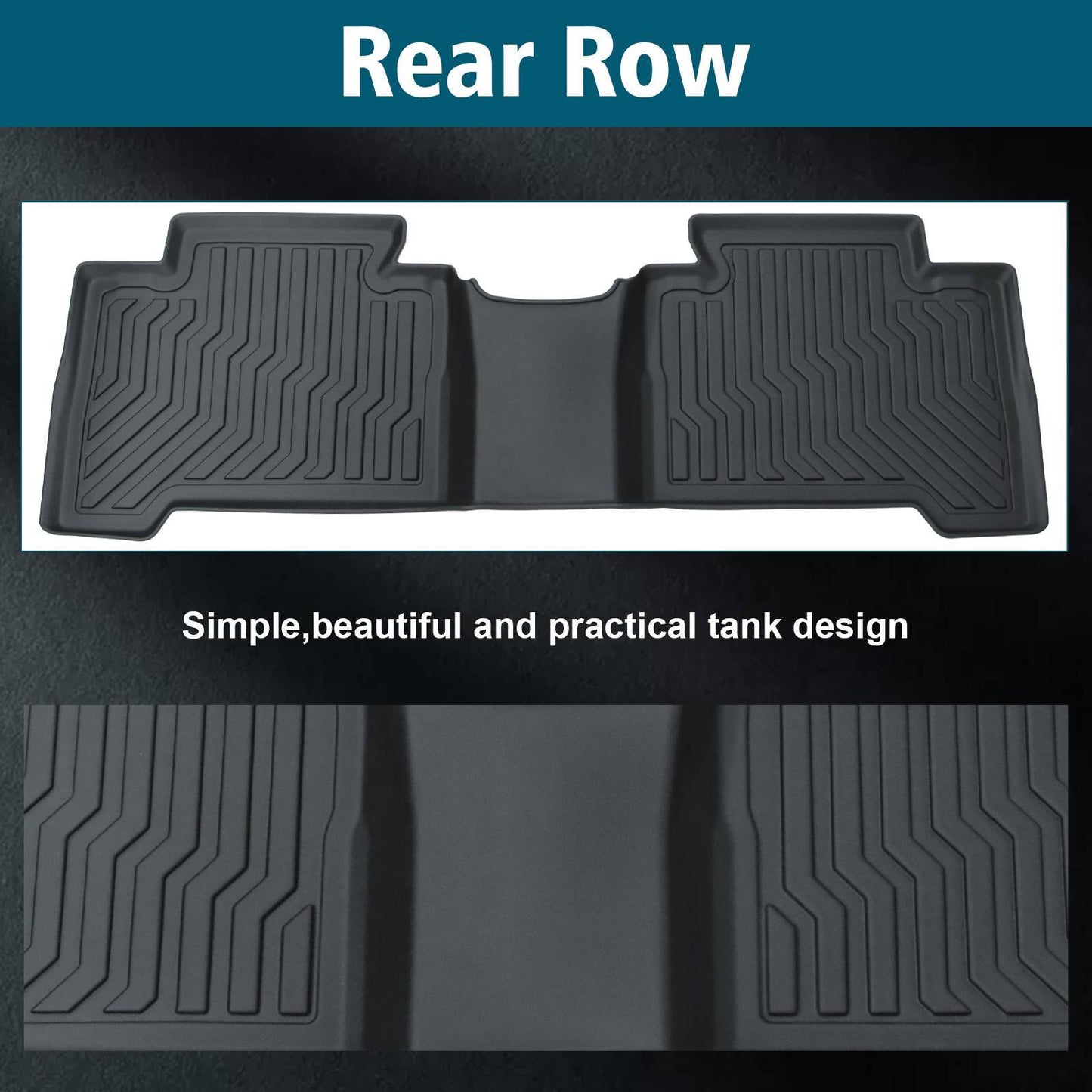 18-23 Tacoma Double Cab TPE Rubber Car Floor Mats