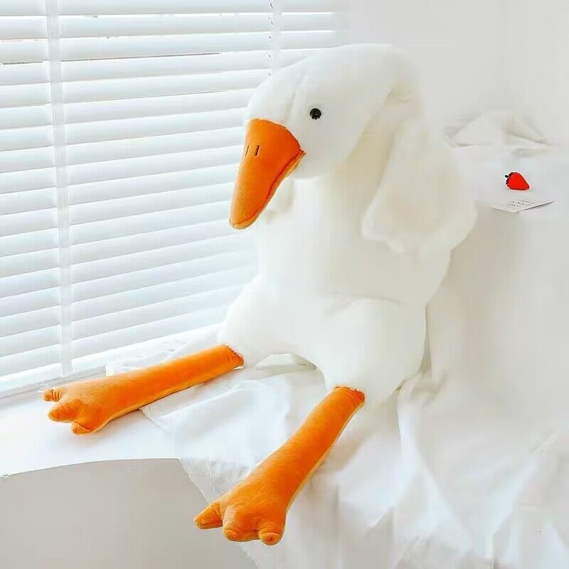 Cute Big White Geese Pillow Plush Stuffed Animal