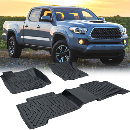 18-23 Tacoma Double Cab TPE Rubber Car Floor Mats