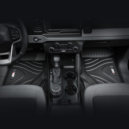 MKR Car Floor Mats For 2021-2023 Ford Bronco 3D TPE All-Weather Floor Mats - Full Set Interior Car Accessories All-Weather