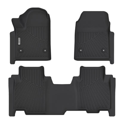 2022- 2025 Silverado EV RST All Weather 2 Row Floor Liners Accessories-Black