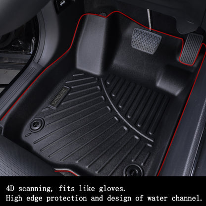 2022- 2025 Silverado EV RST All Weather 2 Row Floor Liners Accessories-Black