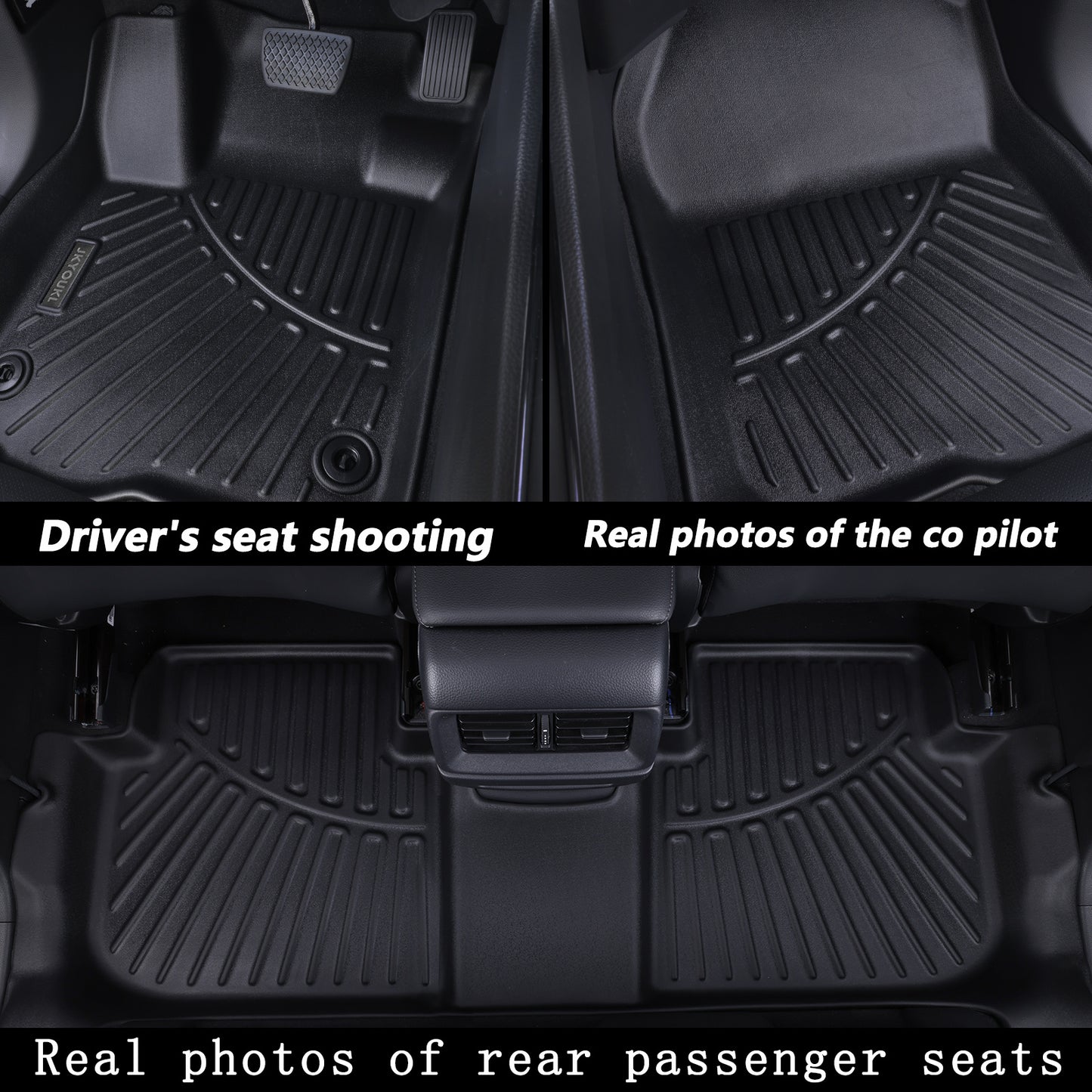 2022- 2025 Silverado EV RST All Weather 2 Row Floor Liners Accessories-Black