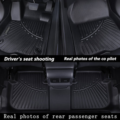 2022- 2025 Silverado EV RST All Weather 2 Row Floor Liners Accessories-Black