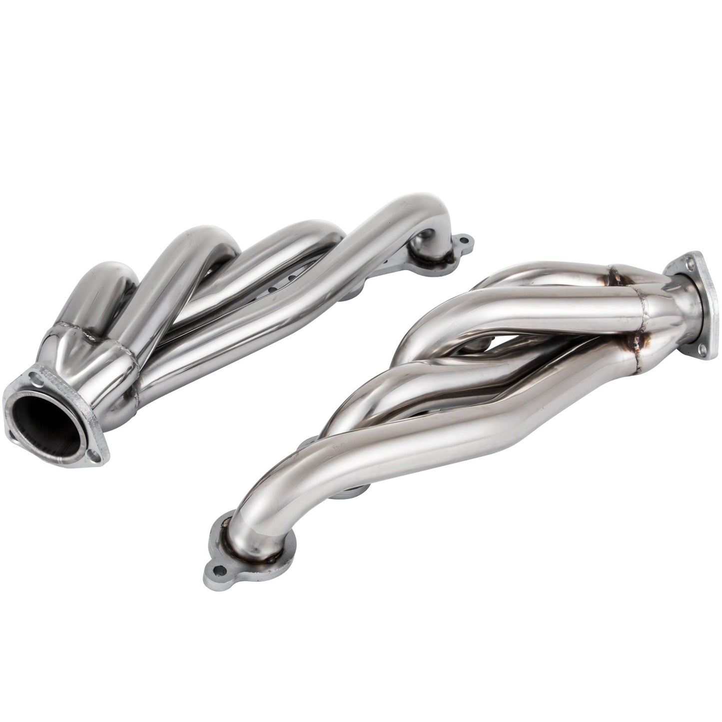Exhaust Header Set 1 Exhaust Turbo Headers, Stainless Steel Exhaust Manifold Headers, Shorty Engine Conversion LS Swap Exhaust Headers For Chevy LS1 LS2 LS3 LS6 LS10 SUV Truck Car
