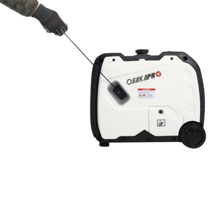 Super Quiet Inverter Generator 4500w Portable Generator Electric Start, Foldable Handle With Wheel,212cc 4 Stroke EPA Compliant