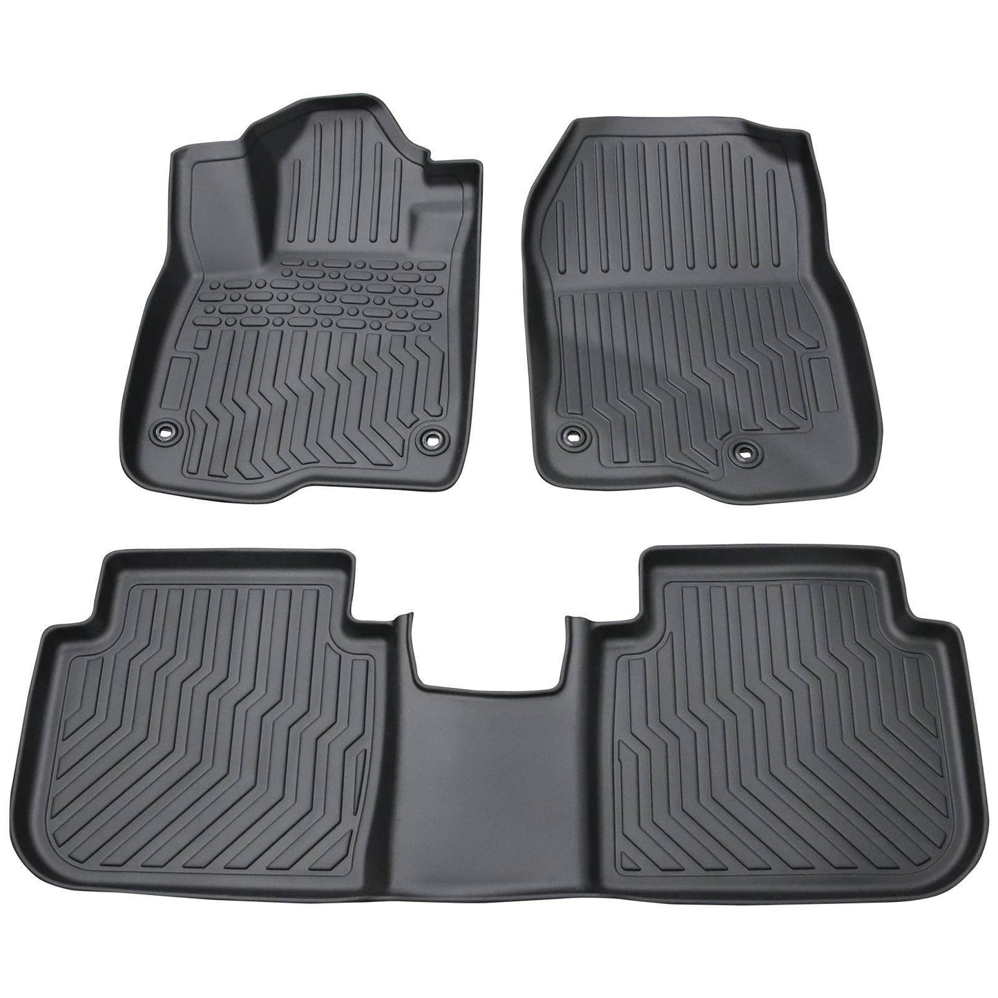 2023 CRV Hybrid Black All-Weather TPE Rubber Car Mats