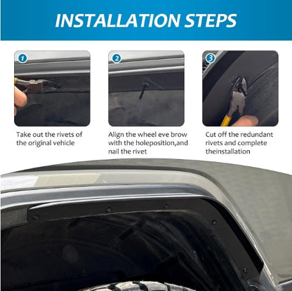 Front  Rear Fenders Compatible With 2020-2024 Wrangler Gladiator JT Sport  Willys