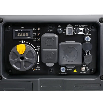 Super Quiet Inverter Generator 4500w Portable Generator Electric Start, Foldable Handle With Wheel,212cc 4 Stroke EPA Compliant