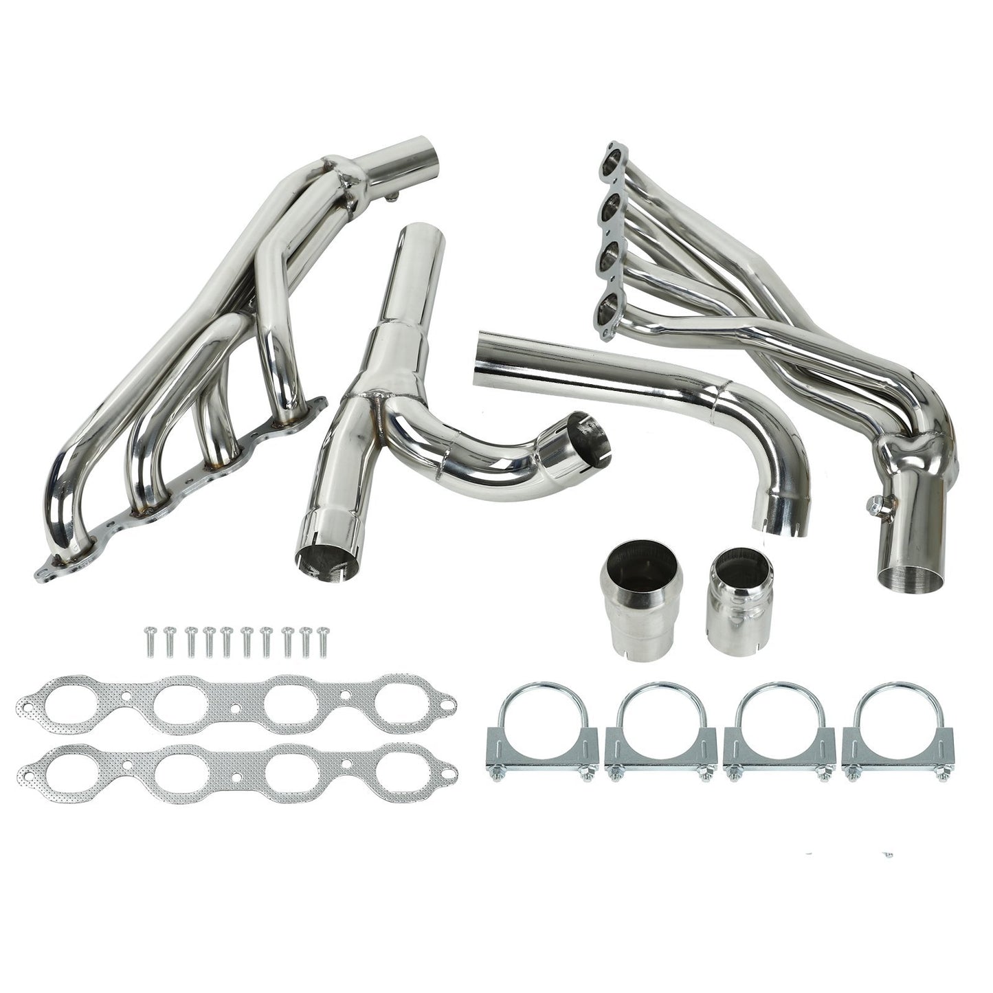 Exhaust Headers W,Y Pipe Fits Chevy GMC 2014-2017 5.3 6.2