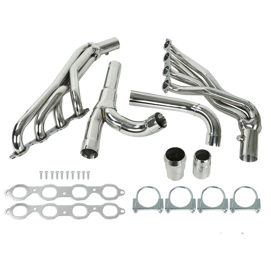 Exhaust Headers W,Y Pipe Fits Chevy GMC 2014-2017 5.3 6.2
