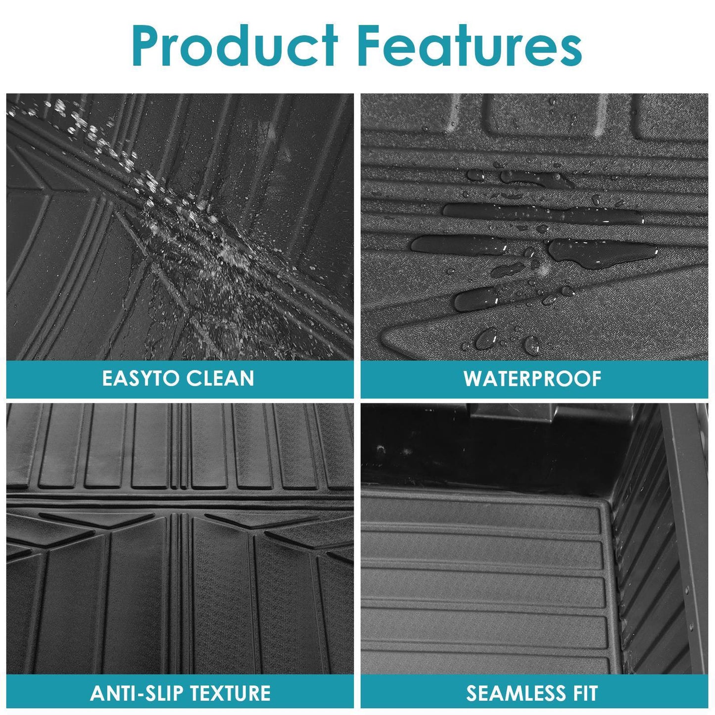 Truck Bed Mat For 2019-2024 Chevrolet Silverado GMC Sierra 1500 5.8ft Short Bed