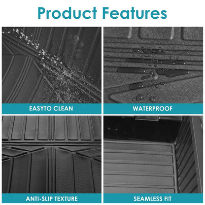 Truck Bed Mat For 2019-2024 Chevrolet Silverado GMC Sierra 1500 5.8ft Short Bed