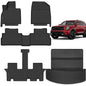 2020-2025 Kia Telluride 7-Seat 3 Row Floor Liners And Trunk Mat-Black