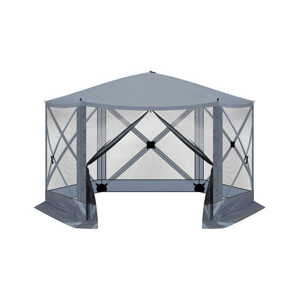 12X12ft Dark Gray Hexagonal Folding Tent