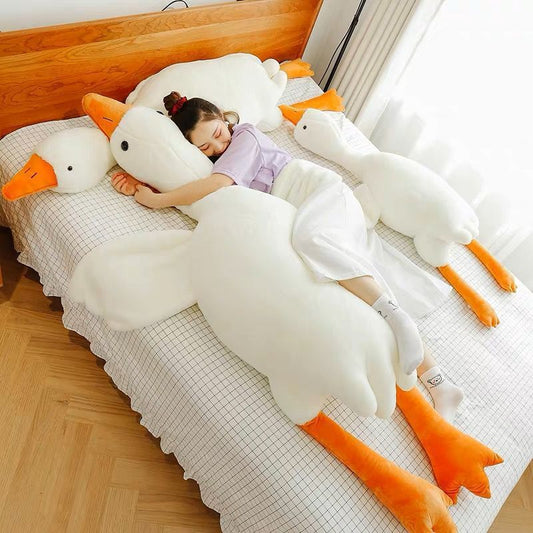 Cute Big White Geese Pillow Plush Stuffed Animal