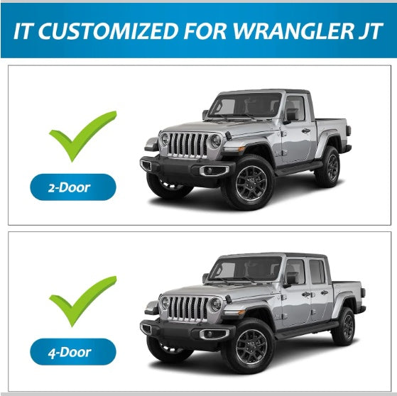 Front  Rear Fenders Compatible With 2020-2024 Wrangler Gladiator JT Sport  Willys