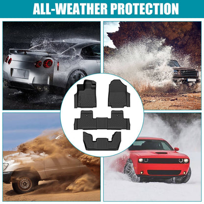 2022-2024 Acura MDX All Weather Car Floor Mats 3rd Row TPE Floor Liners For