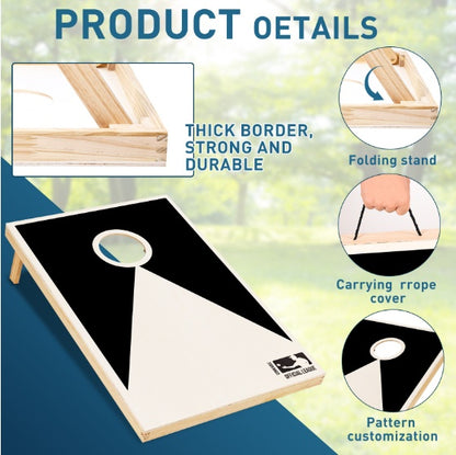 Solid Wood Premium Cornhole Set