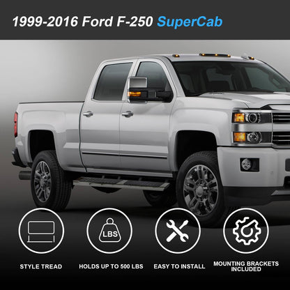 For 99-16 Ford F250-F550 Super Duty Extended Cab 6 Side Step Bar Running Boards