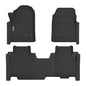 2022- 2025 Silverado EV RST All Weather 2 Row Floor Liners Accessories-Black