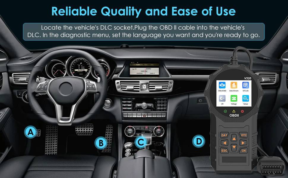 Automotive OBD2 Scanner OBD Code Reader/ Diagnostic Tool