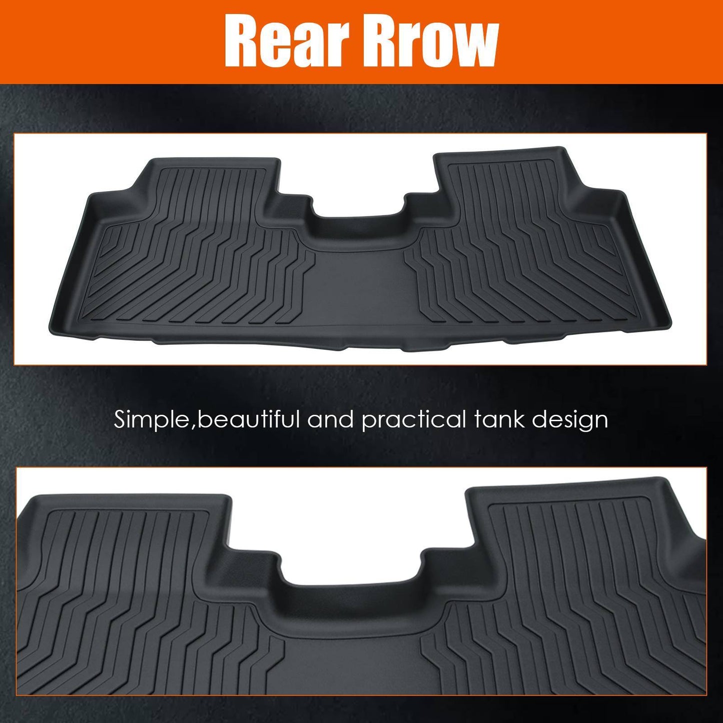 TPE Rubber Car Floor Mats For 18-22 Chevrolet Equinox & 18-23 GMC Terrain Terrain Denali