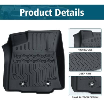 18-23 Tacoma Double Cab TPE Rubber Car Floor Mats