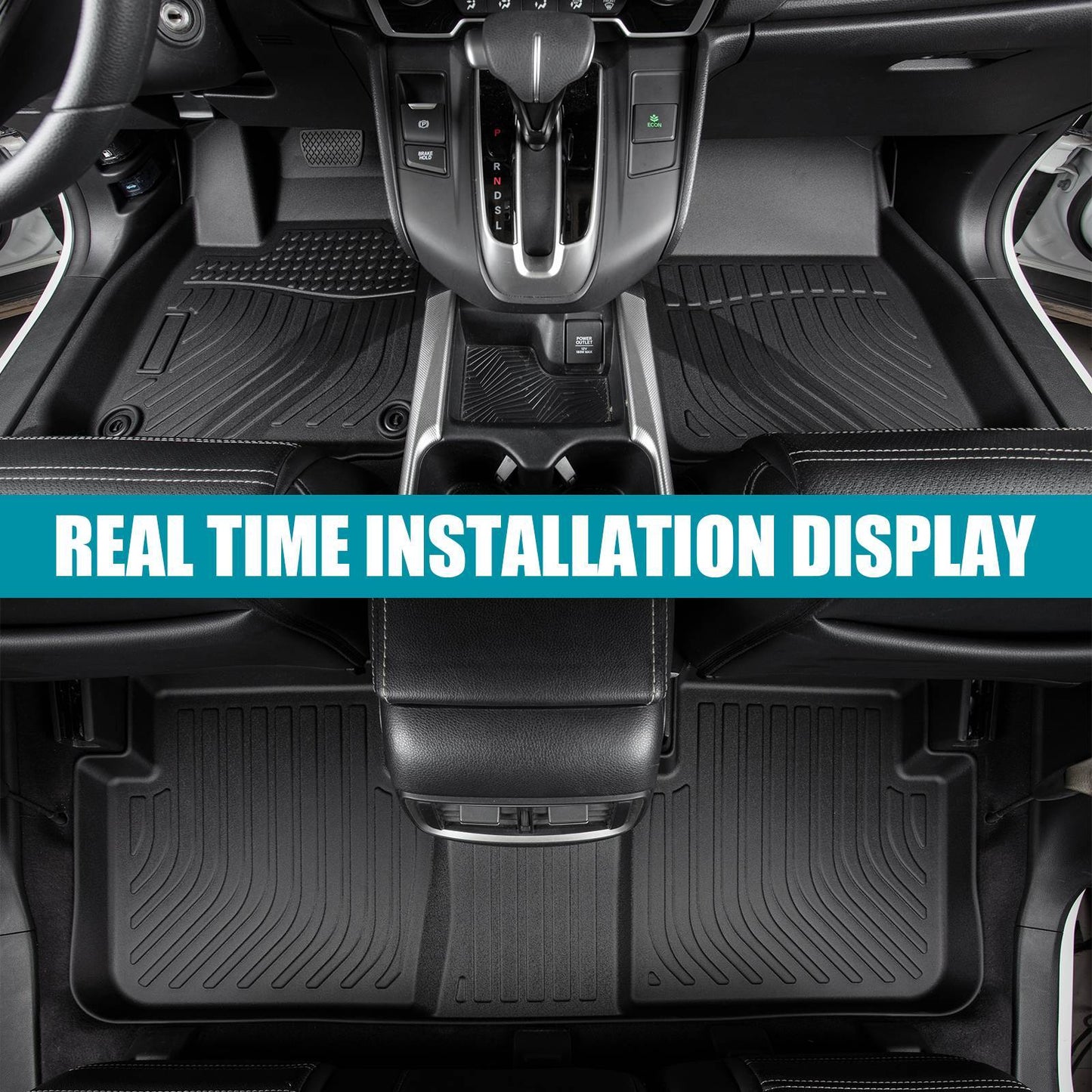 2022-2024 Acura MDX All Weather Car Floor Mats 3rd Row TPE Floor Liners For