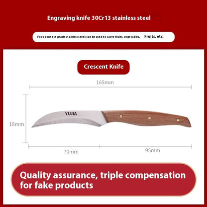 Fruit Platter Food Chef Sharp Carving Knife