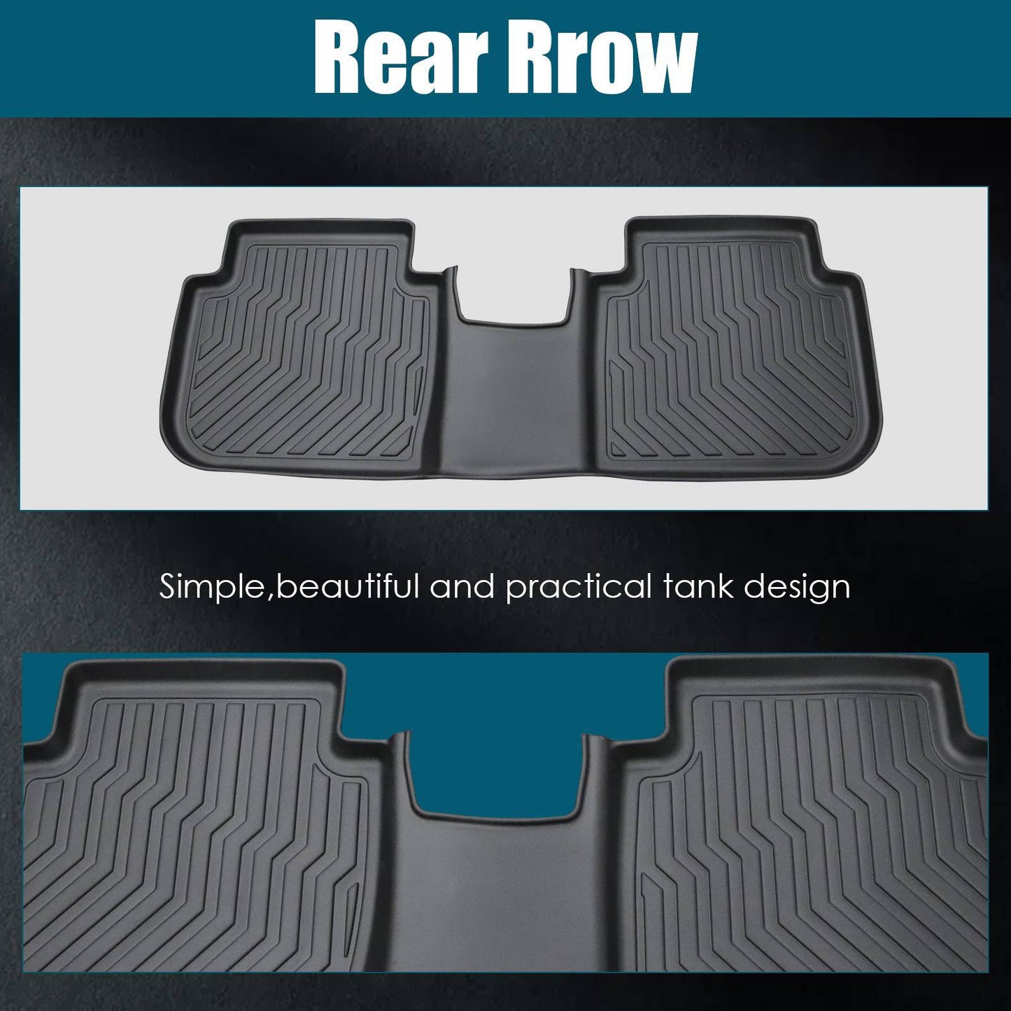 2023 CRV Hybrid Black All-Weather TPE Rubber Car Mats