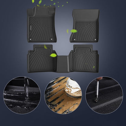 2020-2025 Kia Telluride 7-Seat 3 Row Floor Liners And Trunk Mat-Black