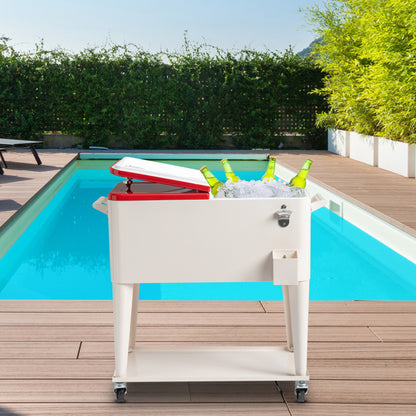 80 Quart Decorative Patio Cooler