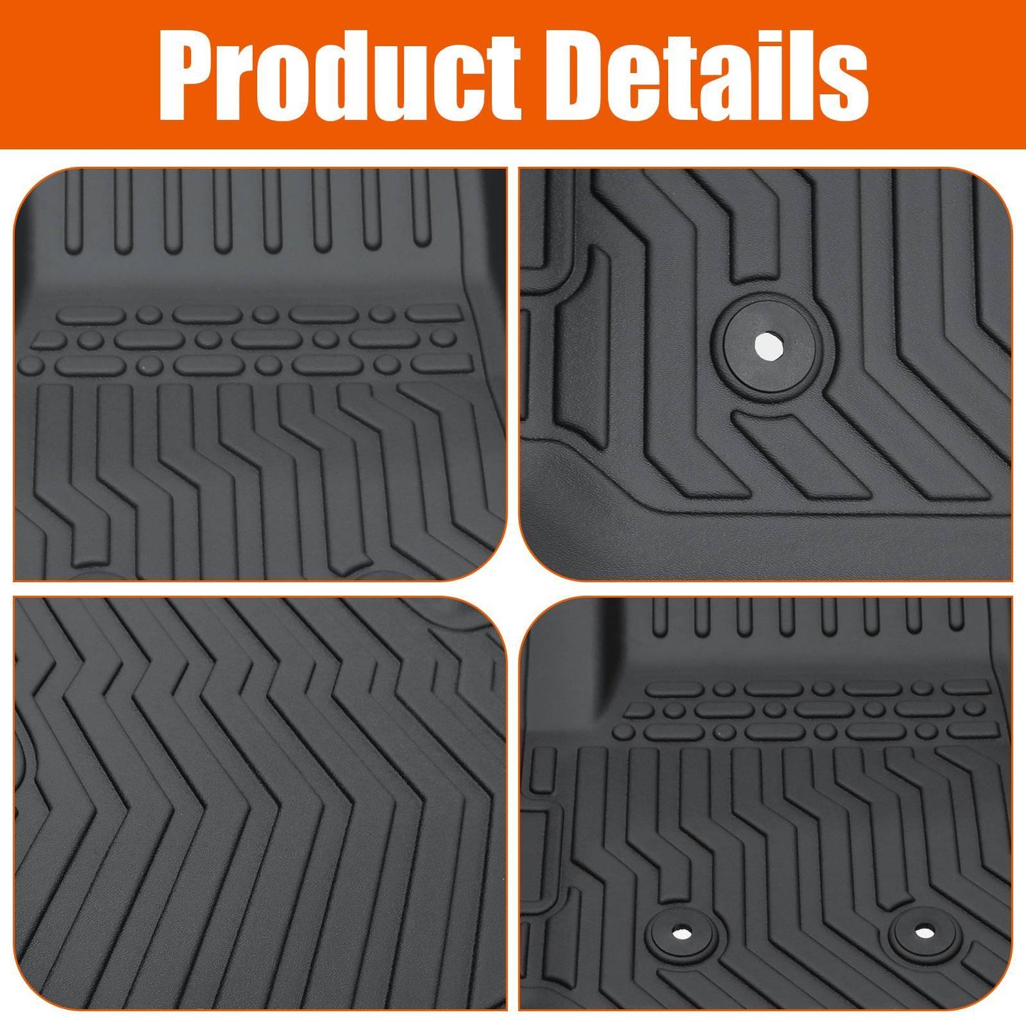 TPE Rubber Car Floor Mat 2015-2022 Chevrolet Colorado/ GMC Canyon Crew Cab