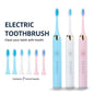 Toothbrush With Multi - Mode Selection And Seven - Brush - Head Cleaning Set