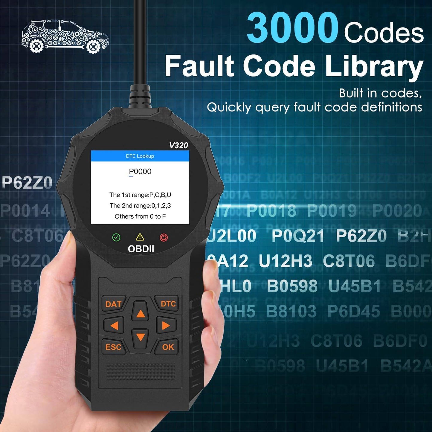 Automotive OBD2 Scanner OBD Code Reader/ Diagnostic Tool