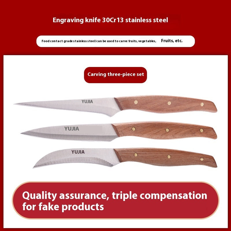 Fruit Platter Food Chef Sharp Carving Knife