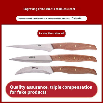 Fruit Platter Food Chef Sharp Carving Knife