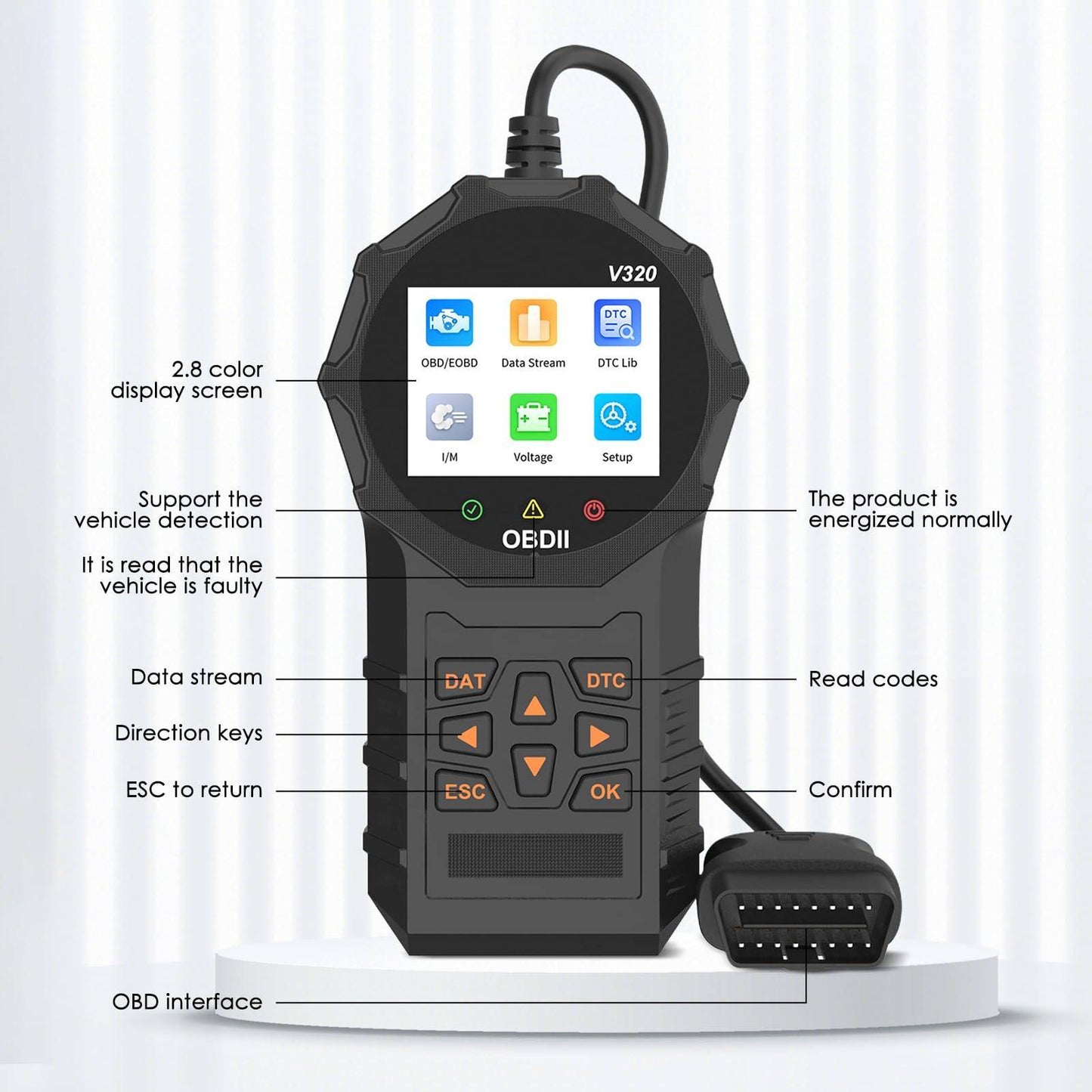 Automotive OBD2 Scanner OBD Code Reader/ Diagnostic Tool