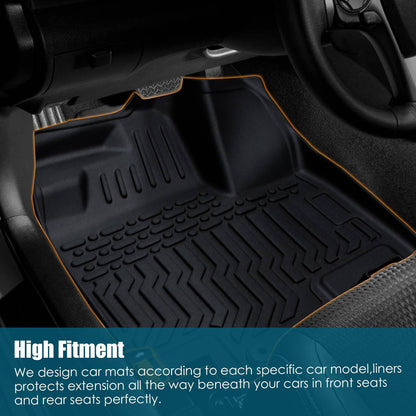 2023 CRV Hybrid Black All-Weather TPE Rubber Car Mats